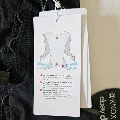 Lululemon Fast Free Trail Running Vest BLK Black Reflective Adult Size XS/S - Picture 4 of 7