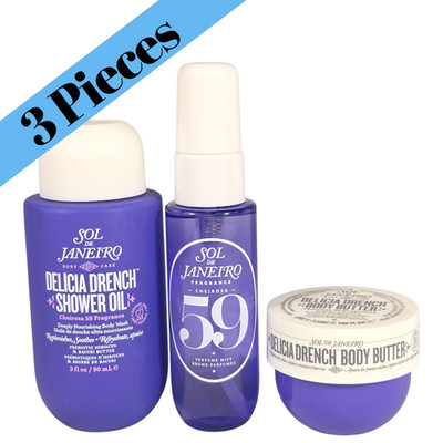 3pc Sol de Janeiro Cheirosa 59 Set Mist + Body Butter + Shower Oil New Sealed