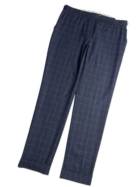 Women Jigsaw Trousers Navy Wool 42 / XL / 50