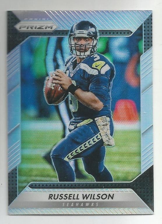 2016 Panini Prizm Silver Prizm Russell Wilson #193 Seattle Seahawks