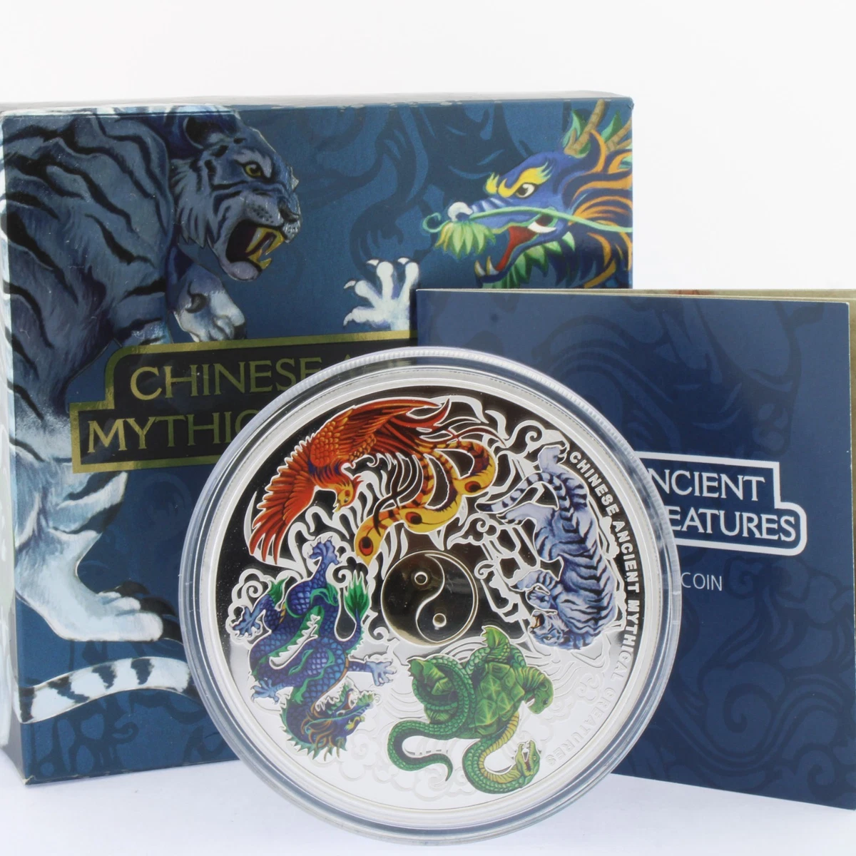 2014 Perth Mint Chinese Ancient Mythical Creatures 5 oz Silver Proof Box COA