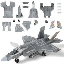 F-35 Fighter Jet Model Kit Plastic Aircraft Toy Assembly Military Jet Gift fo...