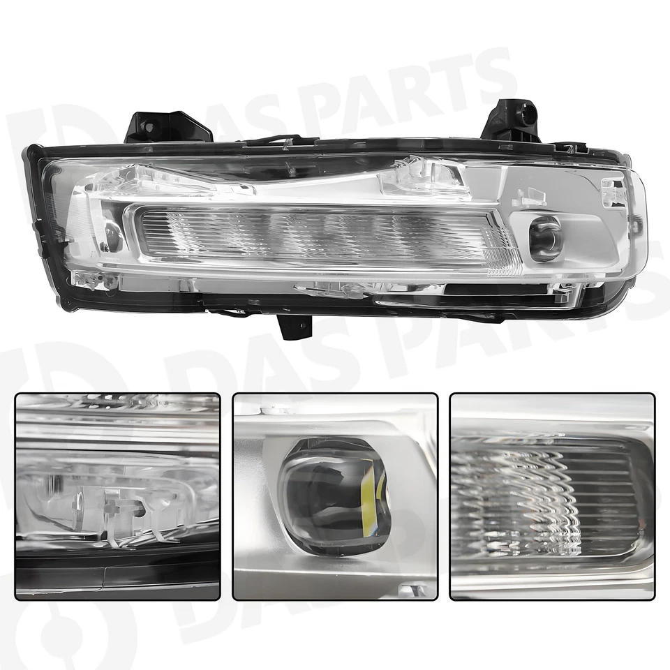 For Ford Mustang 2018-2023 LED Fog Light DRL Turn Signal Clear Front Right Foto 3 de 4