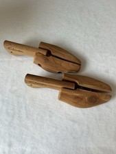 Vintage Clarks England wooden shoe trees, designed to maintain the shape of foot