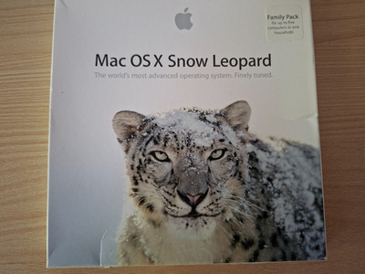 Apple Mac OS X Snow Leopard 10.6 Family Pack Install DVD - Komplett in Box CIB