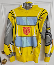 Universal Studios Youth Transformers Bumblebee Hoodie Zipper Sz S