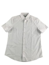 Calvin Klein Shirt Mens Extra Small White Classic Fit Short Sleeve Button Up 100