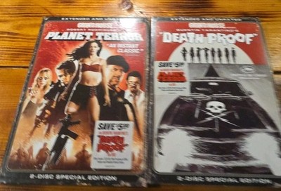 Grindhouse Death Proof & Planet Terror 2007 DVD Lot of 2 Quentin Tarantino Used