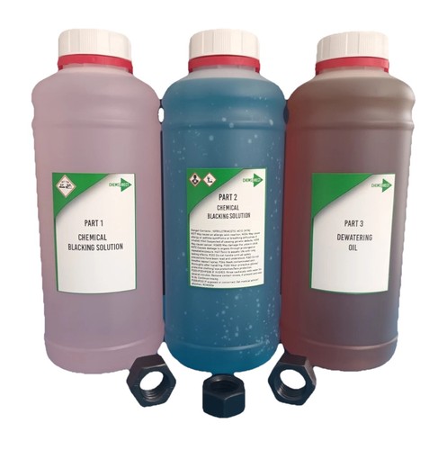 Mild Steel Chemical Blacking kit 50ML- corrosion resistant black oxide ...