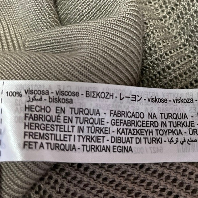 Zara Women's Beige Long Sleeve Round Neck Semi Sheer Pullover Sweater Top Size S thumbnail 5