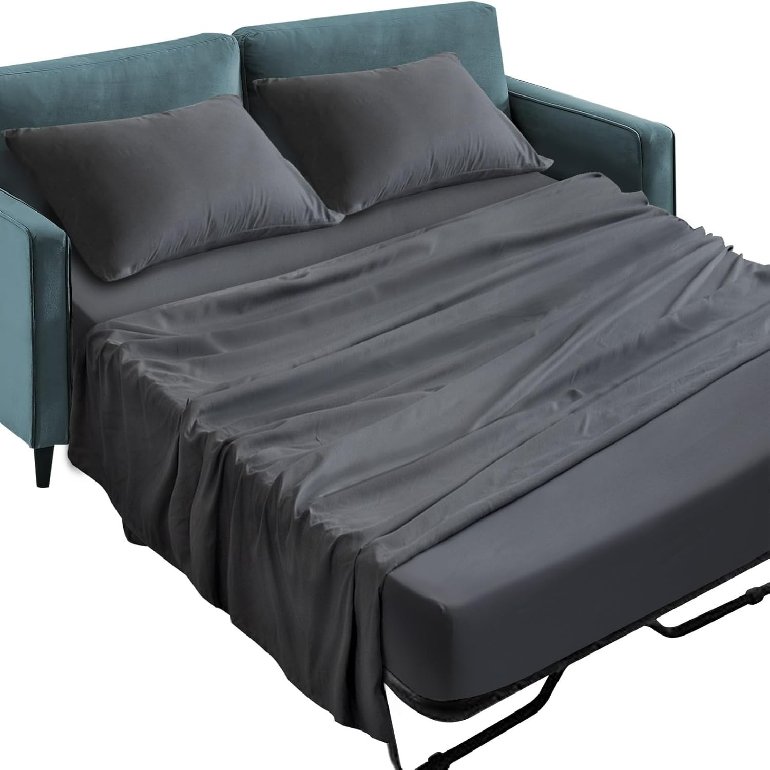 4-Piece Sleeper Sofa Queen Sheet Set Extra Soft Bed Sheet Set 8