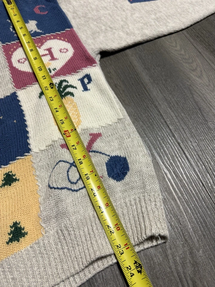 Vintage Woolrich Sweater Size M  Cream Country High Crew Neck Sweater Patches - Image 3 of 4