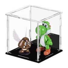 Display Case for Collectibles Assemble Clear Acrylic Box Alternative Glass Case