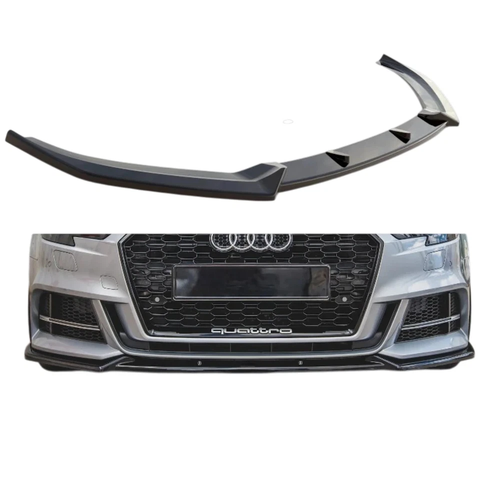Aero Front Lip for 16-20 Audi S3/A3 S-Line (Sedan/Hatch) 8V facelift - image 1 of 4