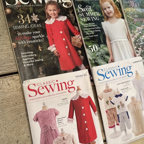 3 Lot Classic Sewing Magazine With Pattern Children 2016 2017 2020 - Bild 2 von 6