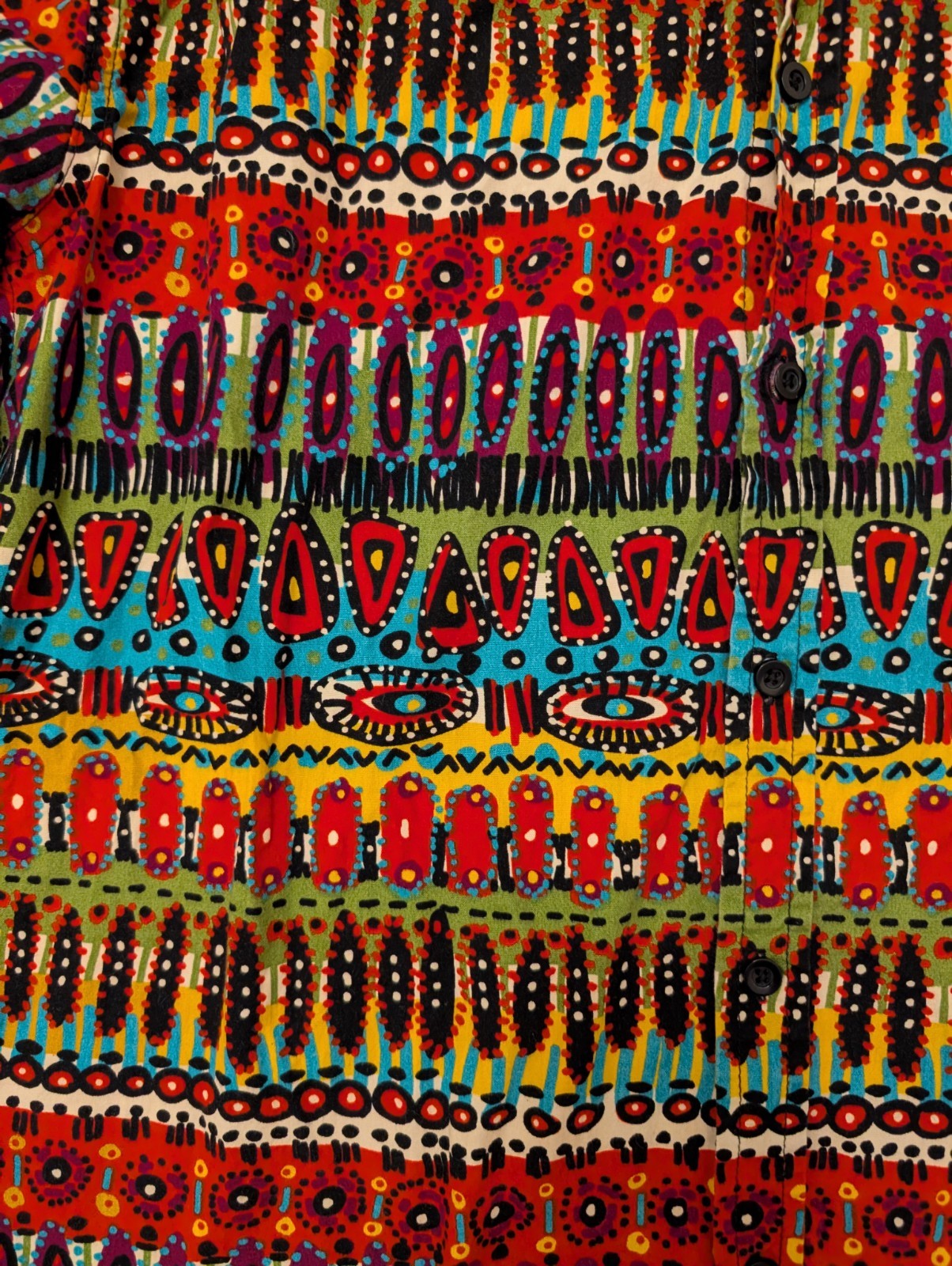 Super Massive Abstract Pattern Colorful Button Do… - image 3