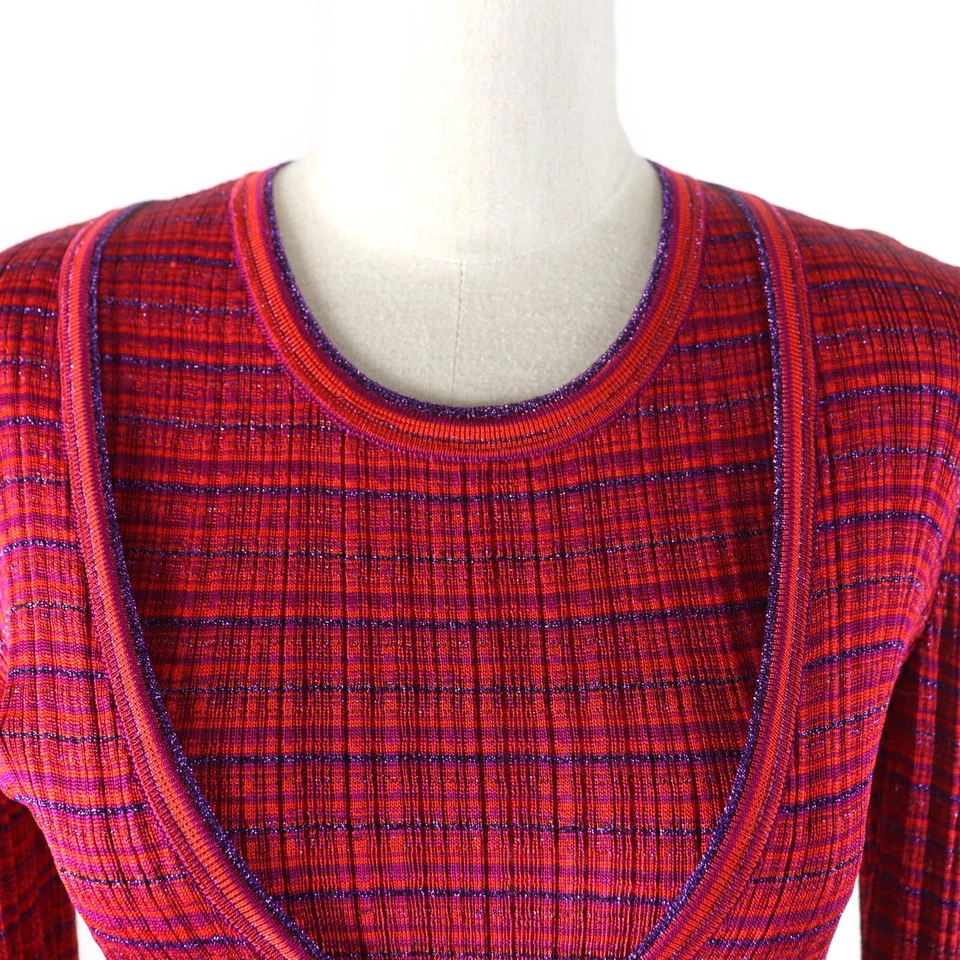 Salvatore Ferragamo Conjunto Doble GanciniMetal Cárdigan + Punto Sin Mangas M Foto 4 de 4