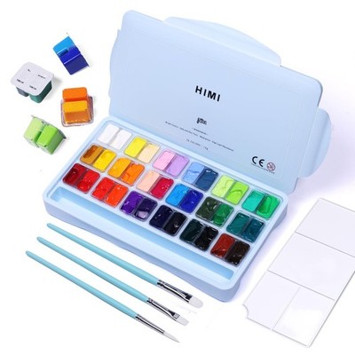 HIMI Gouache Farben Set, 36 Farben x 12 ml Twin 432 ml (1er Pack), 36 