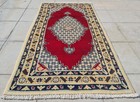 Rare Hand Knotted Vintage Tribal Jaipuri Wool Area Rug 4.0 x 2.1 Ft — photo 2