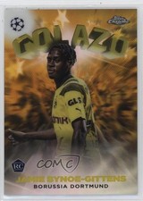 2022 Topps Chrome UEFA Club Competitions Gold Refractor 20/50 Jamie Gittens 10n9