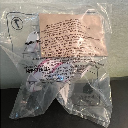 Neu im Karton 2018 Palkia McDonalds Happy Meal Spielzeug #7 mit Pokemon Karte - Silber - Bild 4 von 4