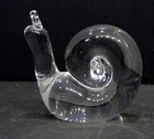 Vintage STEUBEN Art Glass SNAIL Mid Century Modern PAPERWEIGHT by DAVID HILLS