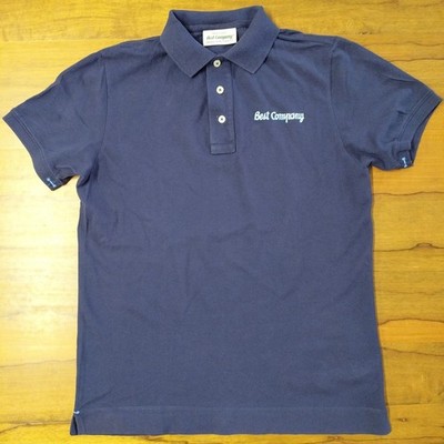 Best Company Olmes Carretti Vintage Golf Polo T-Shirt Navy Blau Freizeit Größe S