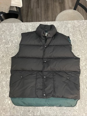 Vntg Penfield TrailWear Waterfowl Down Puffer Vest Mens USA Made Size L Black