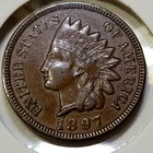 1897 Indian Head Cent - XF+ - Near 4 Diamonds - Sharp!