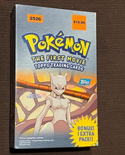 Carte collezionabili Topps Pokemon il primo film confezione da 10 booster scatola VUOTA
