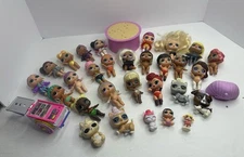 Lot Of 24 LOL Surprise Dolls 5 Pets Art Cart Pet Stand Box Hair Accessory