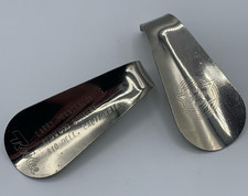 Vintage Stainless Advertising Shoe Horns Florsheim Shoes Redwood Bootery