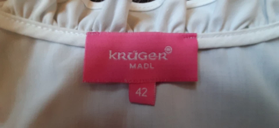 Krüger Madl Dirndlbluse Trachtenbluse Oktoberfest Gr. 42 - Bild 3 von 3