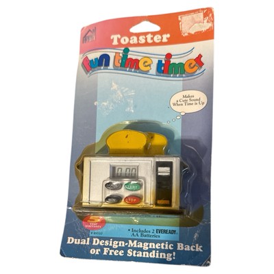 Vintage Fun Time Timer Kitchen Toaster Novelty Clock Timer Refrigerator Magnet