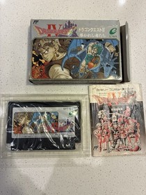 Dragon Quest IV 4 NES ENIX Nintendo Famicom CIB
