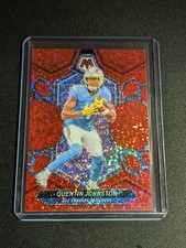 2024 Panini Mosaic #123 Quentin Johnston Red Sparkle SP