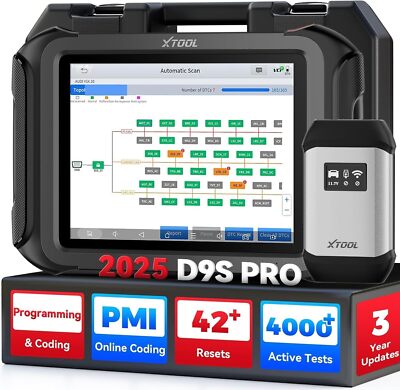 XTOOL D9S PRO OBD2 Scanner ECU Programmierung Topologie Bidirektional IMMO