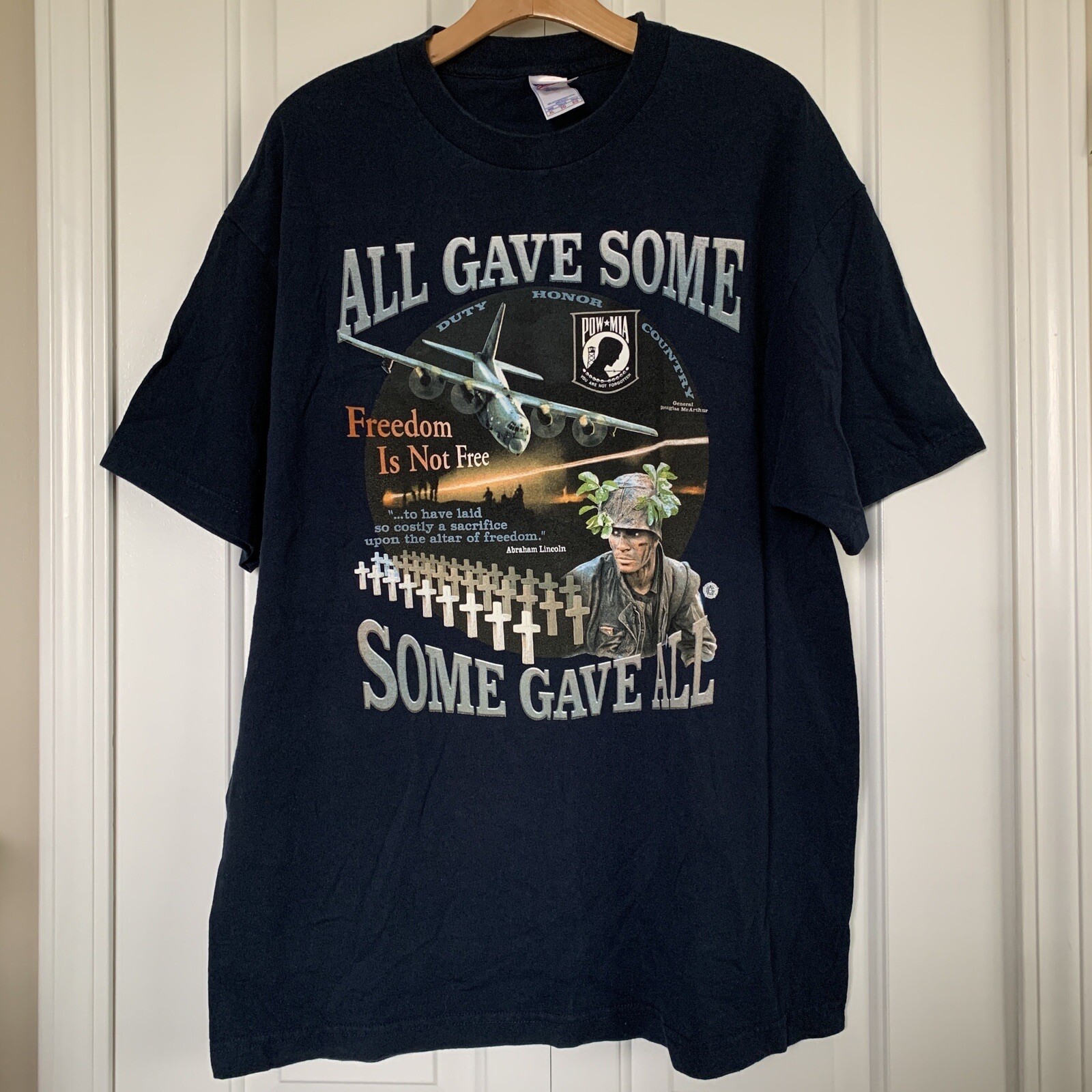 T-shirt Harley Davidson Florida Pow Mia Some Give All - Blanc, Taille L (occasion)