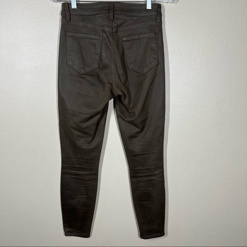 Jeans L'AGENCE Margot vita alta skinny castagno costato taglia 26 elasticizzato - Foto 6 di 9