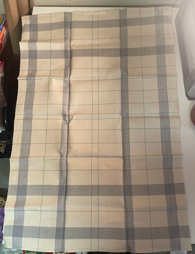 Vintage Leinen Karo Geschirrtücher 2er Set Made in Holland exklusiv für Macy Ass - Bild 8 von 9