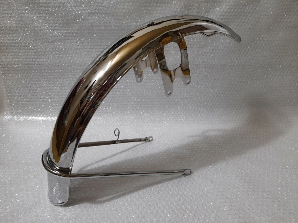 Guardabarros delantero cromado alta calidad Suzuki GT750 GT550 GT500 GT380 (53100-31702). Foto 3 de 4