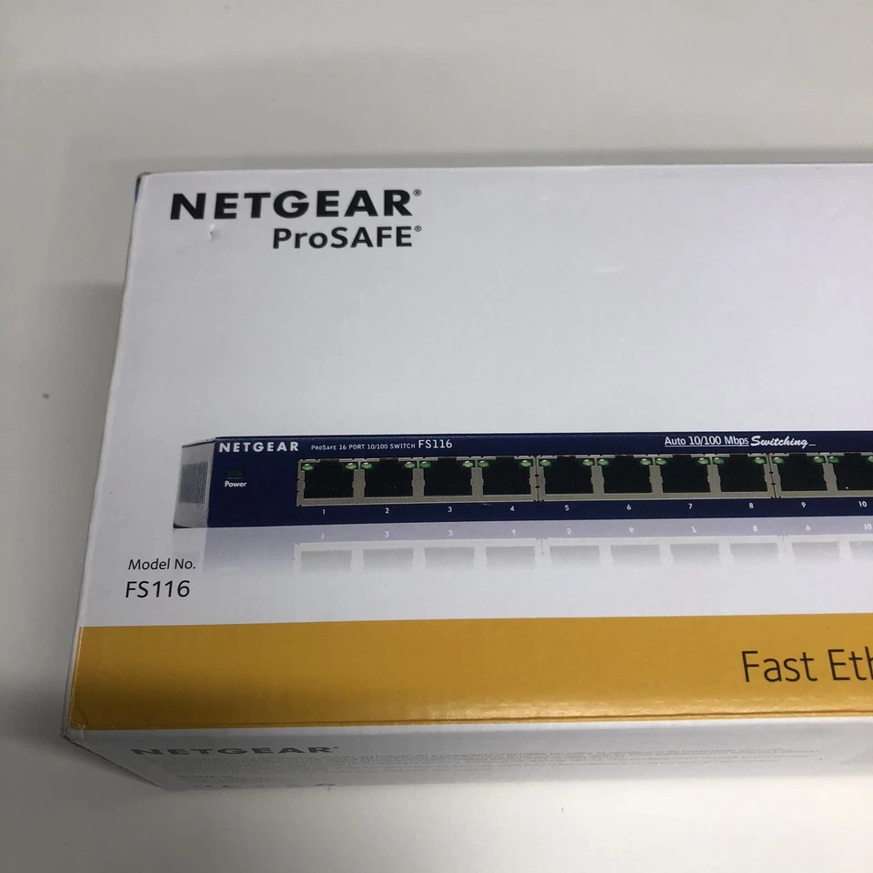 NETGEAR 16 Port Desktop Switch Model: FS116 10/100 - Image 2 of 4