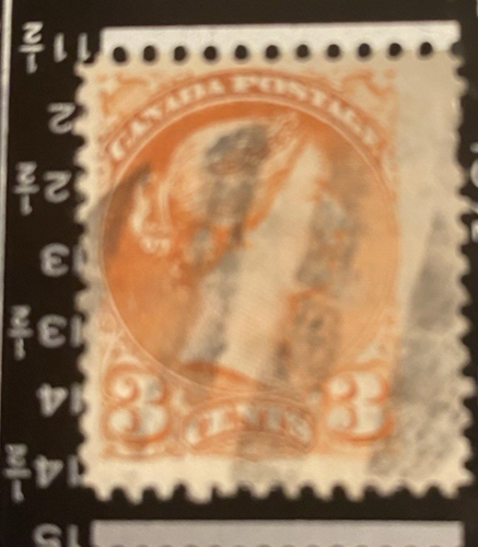 Canada Sc# 37e Used JUMBO - 11 1/2x12 Perf - Cat $10+ - Picture 2 of 3