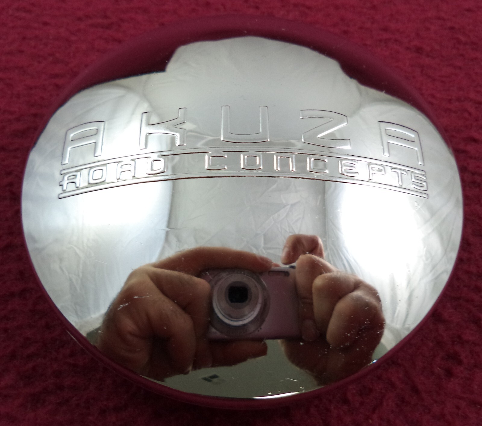 Akuza Wheels Chrome Custom Wheel Center Cap # EMR436/437 / S312-48 (1)