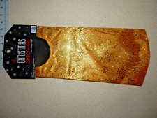30" GLITTERY GOLD CHRISTMAS Tree Skirt NWT  V283HL 