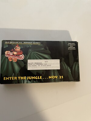 Donkey Kong Country Exposed: Enter The Jungle (Promo VHS, 1994) w/Slipcover