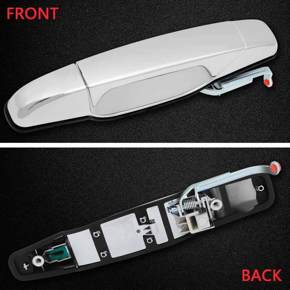 Maçaneta de Porta Cromada Traseira Lado Direito do Passageiro RH para 2007-2013 Chevy GMC Outside - Imagem 3 de 4