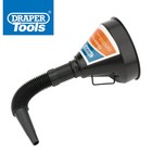 Flexible Funnel With Gauze Filter and Removable Hose 56141 Draper 140mm Mouth
