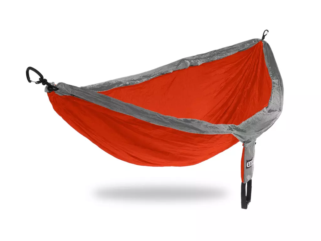 Eagles Nest Outfitters ENO DoubleNest Hammock Orange Grey NEW
