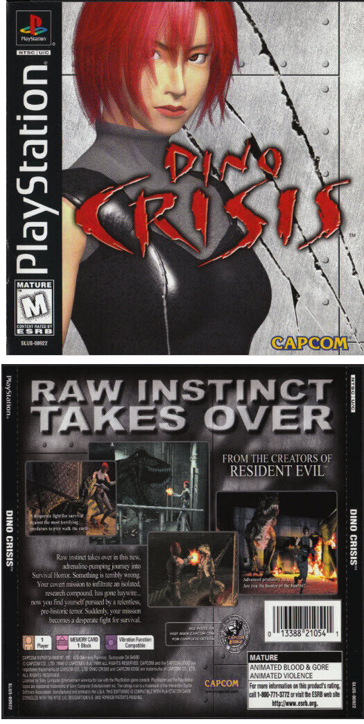 Dino Crisis cover or packaging material - MobyGames